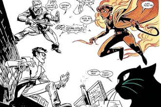 illustrate comic book cartoon comic strip comic