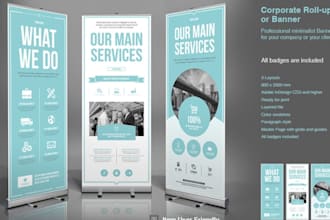 design german rollup banner retractable banner pull up banner business leftlet