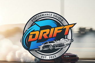 design a high energy drift logo for your brand