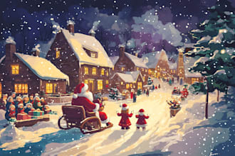 design christmas themed illustration