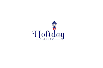 design magical holiday retail store lake town logo
