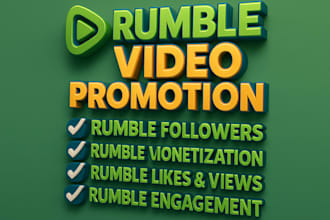 do rumble channel video promotion and it is organic