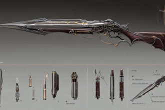 create weapon concept art for you