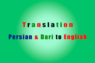do persian and dari to english translation