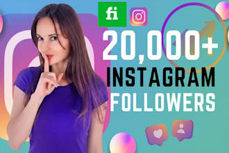 20k real non drop instagram followers in 24 hours