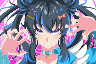 do a anime character for pfp oc vtuber