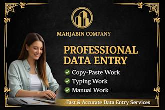 data entry, copy paste and typing services