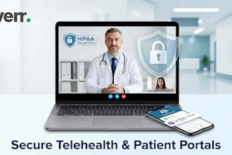develop a secure hipaa compliant medical CRM or telehealth app