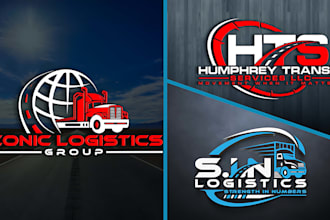 do a trucking transportation and dispatching logo