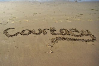 write your name in the sand on the beach and email you a picture