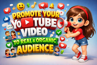 promote your youtube video to real and organic audience