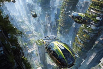 draw sci fi concept illustration and sci fi art