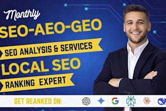 local SEO,GEO,aeo to rank your website google and ai search