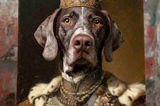 paint your royal renaissance pet portrait