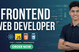 build a modern, responsive frontend websites using react, tailwindcss, animation