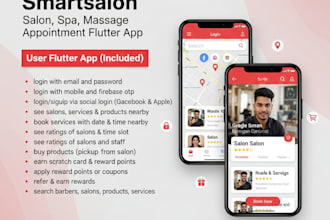 develop a custom salon appointment booking flutter app