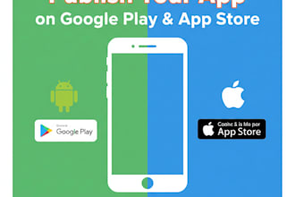 upload and publish your app on google play and app store