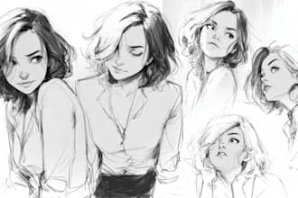sketch any character in any way