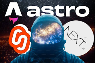build you advanced astro, svelte and react website