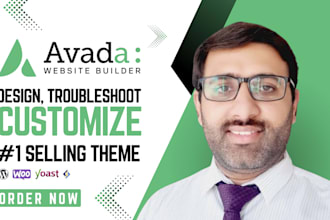 design and customize wordpress with avada theme and fusion builder