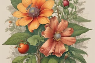 draw a botanical illustration