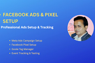 set up  facebook pixel and conversion