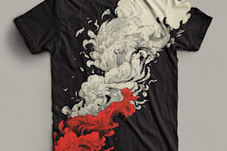 do t shirt design typography and custom t shirt graphic tee
