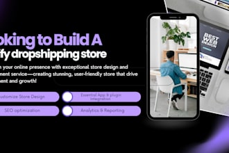 design shopify dropshipping store