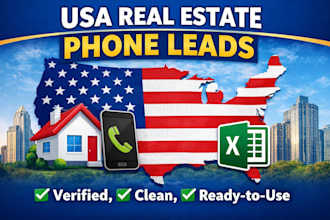 provide verified USA real estate phone leads for realtors