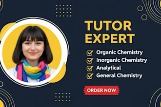 be your organic and general chemistry tutor