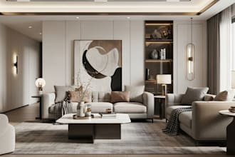 do modern 3d interior design and exterior design