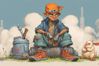 draw cartoon, comic illustrations and mascot characters