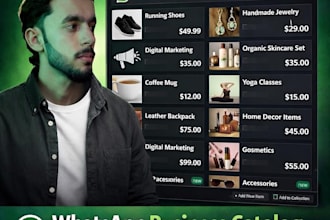 design  professional whatsapp business catalog to boost sales