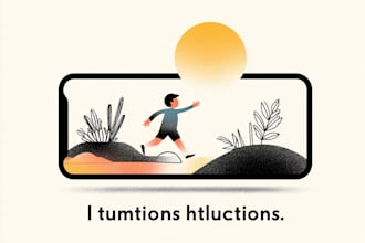 create minimalist illustrations for web, app and blog
