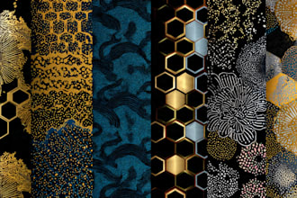 create seamless pattern design and vector pattern