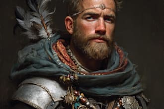 create fantasy character portrait art