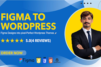 convert figma to wordpress or figma to elementor website