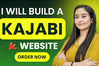 design and develop kajabi website, kajabi sales funnel