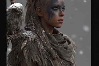 create high quality 3d character art, fantasy art, sci fi