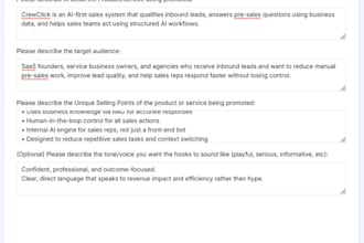 build an ai sales system to qualify leads and automate pre sales