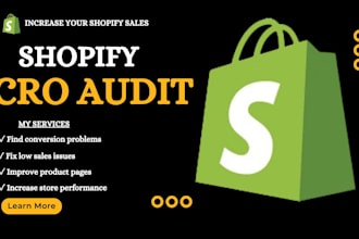 do a shopify cro audit to increase conversions and sales