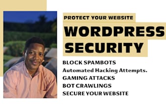 secure your website from hackers, spam, bot attacks