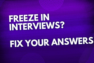 coach you to ace your job or university interview with confidence