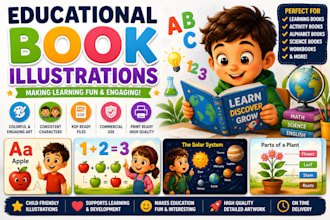 illustrate educational books for kids
