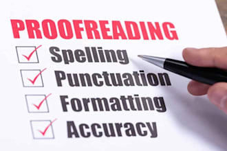 proofread and correct your english assignments or cvs
