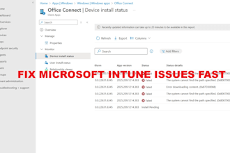 troubleshoot microsoft intune issues and fix app or policy failures