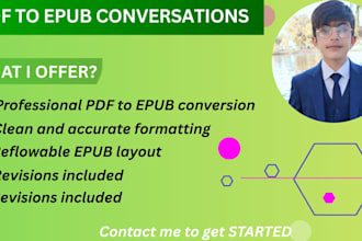 do expert in pdf to epub and ebook formatting