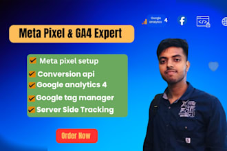 setup meta pixel, capi, and ga4 with complete audit report