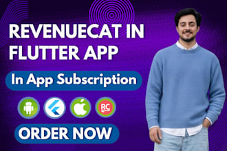 do revenuecat integration in flutter app subscriptions and in app purchases