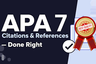 fix apa 7 citations and references accurately